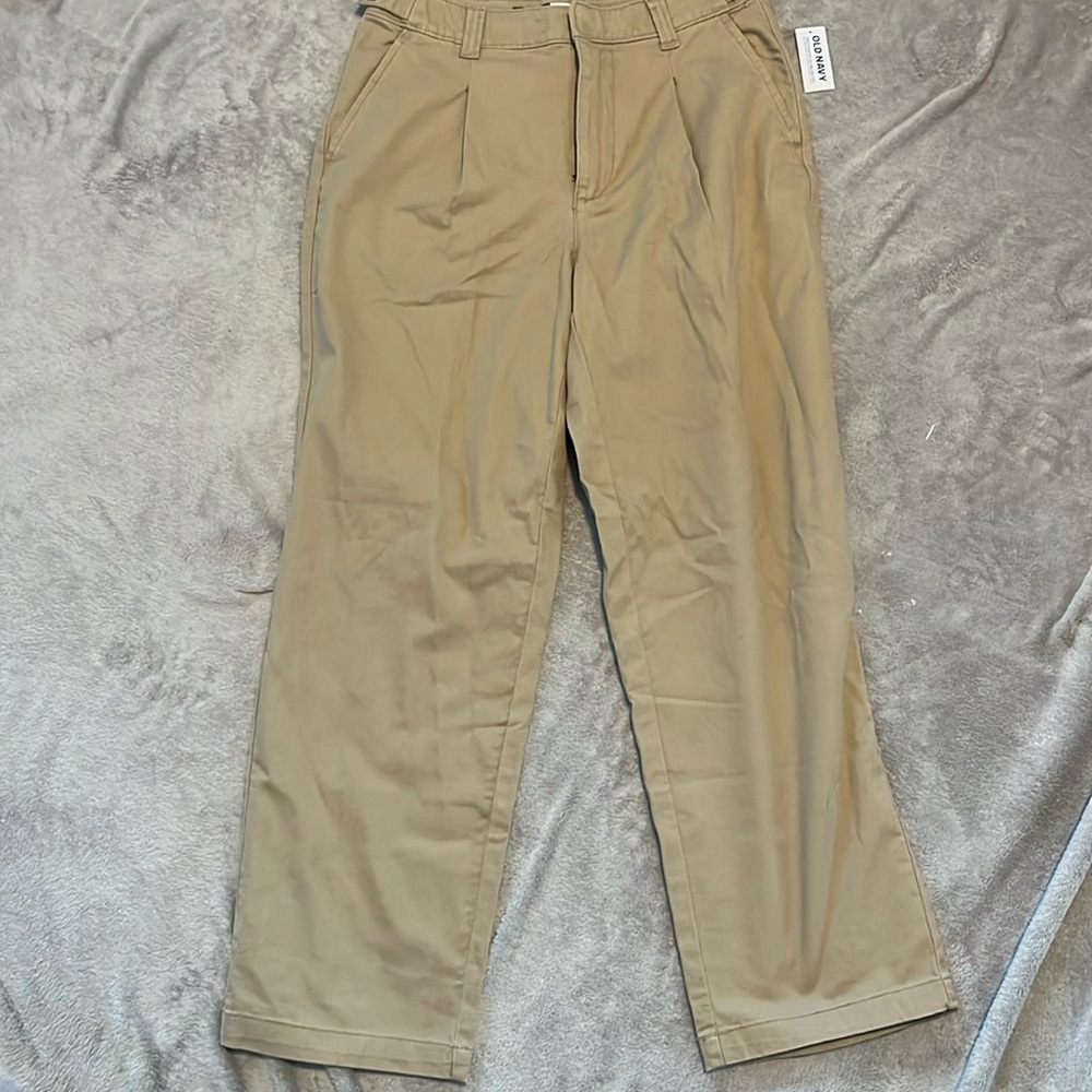 Khaki Pants-High Rise Boyfriend